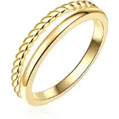 Rafaela Donata Ring Sterling Silber in gelbgold | Gr.: 60