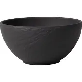 Villeroy & Boch Schale "Bol Manufacture Rock Ø 14,0 cm 4er Set schwarz", schwarz, L:14cm, Schüsseln, Schale