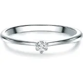 Trilani Ring - Sterling Silber Ring Zirkonia - Gr. 55 - in Silber - für Damen