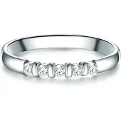 Trilani Ring Sterling Silber Zirkonia in silber | Gr.: 52