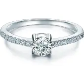 Trilani Ring - Ring Sterling Silber Zirkonia weiß - Gr. 49 - in Silber - für Damen
