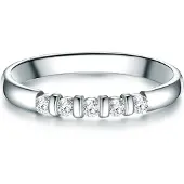 Trilani Ring Sterling Silber Zirkonia in silber | Gr.: 56