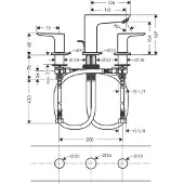 Hansgrohe Talis E, Waschbecken, Chrom