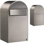 Bobi Briefkasten Grande B i Edelstahl