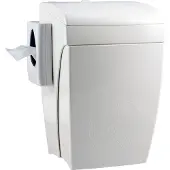 Plastiqline Hygiene-Abfallbehälter 8 Liter + Hygienebeutelhalter mit Knie-Bedienung PQHBS weiß