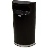 Rubbermaid Designer Line Abfallbehälter halbrund 34 Liter schwarz