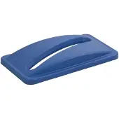 Rubbermaid Deckel Slim Jim für Papiereinwurf, 518 x 287 x 71 mm, Polypropylen, blau