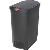 Rubbermaid Slim Jim End Step Pedaleimer schwarz 90L
