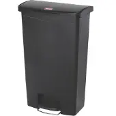 Rubbermaid Tretabfalleimer Slim Jim, Kunststoff, Fassungsvermögen 68 Liter, schwarz