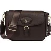 U.S. POLO ASSN. Umhängetasche Schultertasche Stanford Flap Crossbody Bag Dark Brown braun
