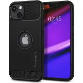Spigen Apple iPhone 13 Hülle - Silikon - - Backcover/Soft Case - Schwarz