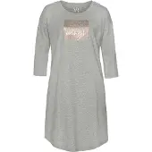 Vivance Nachthemd mehrfarbig Gr. 32/34 für Damen. Rundhals und Print. Loose Fit. Nachhaltig.