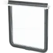 Trixie 4-Wege Freilauftür mit Tunnel - 2 x Tunnelstück für 24 x 28 cm - Gra