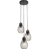 QAZQA Design Hängelampe schwarz 3-flammig - Raga