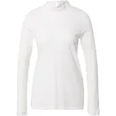 Rich & royal Langarmshirt "2409 O Slub F LS" mit Rüschenkante an Ausschnitt und Ärmelsaum