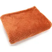 Amadeus Plaid Damier Terracotta 130x170 - Braun Rechteck Polyester 130x1 cm
