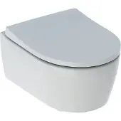 Geberit Icon wandcloset 36.6x49x38.1cm compact Diepspoel spoelrandloos Keramiek Wit glans