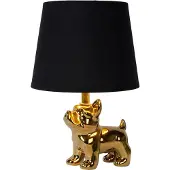 Lucide Tischlampe Extravaganza Sir Winston Hundegold mit Schwarz