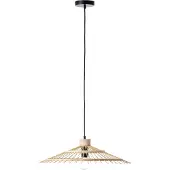 Brilliant Pirae Pendelleuchte 1flg schwarz/natur