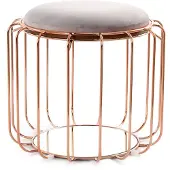 Underbar | Beistelltisch Komfort violett Metall 50x50x45 cm | NADUVI