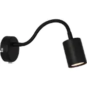 Nordlux Explore Flex Wandleuchte Black - , Schwarz, Metall