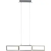 Brilliant moderne Pendelleuchte TUNAR | Hängelampe mit beweglichen Seitenteilen | dimmbar über 3-Stufen-Dimmer | 34W 3400 Lumen 3000 Kelvin | Aluminium/Kunststoff