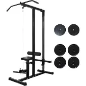 vidaXL Fitnessstation mit Gewichtsscheiben 40 kg