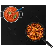 Etna KI1160ZT, Schwarz, Integriert, 59 cm, Zonen-Induktionskochfeld, Glaskeramik, 4 Zone(n)