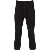 Trigema Lange Unterhose "3/4 Unterhose im Doppelpack", Herren, Gr. 6, 2 Stk., schwarz, 100% Baumwolle (Bio-Baumwolle kbA), Unterhosen Lange Unterhose