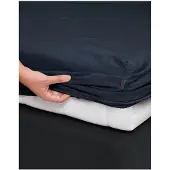 Essenza Spannbettlaken Minte Nightblue (Satin)-90 x 210 cm