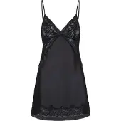 Lingadore Night Slipdress Delicate Black | Grösse: XS | Farbe: Schwarz