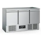 Ecofrost Gastro Edelstahl Kühltisch Kühltheke 3 Türen 1365x700x876mm 368l +2/+8¬∞C