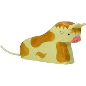 Holztiger 80008 Stier, liegend, braun (1 Stück)
