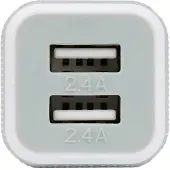 Caruba USB Dual Car Charger, Weiß