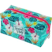 I-Total federmäppchen Tropical 19 x 10 x 10 cm aqua/rosa
