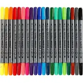 Creativ Company Textilstifte Standardfarben 20 Teile