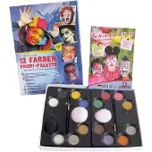 EULENSPIEGEL 12 Farben Profi Schmink-Palette