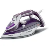 Ariete 6215/00, Dampfbügeleisen, Edelstahl-Bügelsohle, 156 g/min, Weiß, Violett, 0,28 l, Manuell