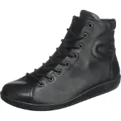 Ecco Soft 2.0 Veterschoenen Hoog - zwart - Maat 36
