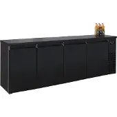 CombiSteel Barkühler schwarz 4 Türen - 2490 x 550 x 950 mm