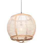 QAZQA - Orientalisch Orientalische Hängelampe I Pendellampe I Pendelleuchte braun 50 cm - Pascal I Wohnzimmer I Schlafzimmer - Textil Länglich - LED geeignet E27