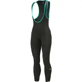 ALÉ Lange Fahrradhose mit Trägern - KLIMATIK K-WIND BLIZZARD - Schwarz L