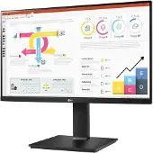 LG 24QP750-B, 60,5 cm (23.8"), 2560 x 1440 Pixel, Quad HD, LED, 5 ms, Schwarz