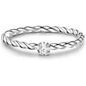 Glanzstücke Damen Sterling Silber Zirkonia silber - 23796