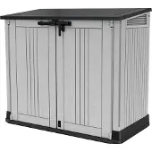 Keter Balkon Garten Truhe Midi Grau-Schwarz 132X71.5X113.5Cm