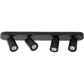 Lucide LED Deckenspot Xyrus 4x5W GU10 in Schwarz 4-flammig