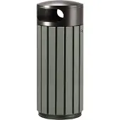Rossignol Zeno Mülleimer 40L und 60L ist aus pulverbeschichtetem Stahl mit UV-Absorber von , Fassungsvermögen:60L