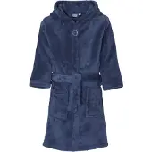 Playshoes Fleece-Bademantel uni in Marine | Gr.: 146/152