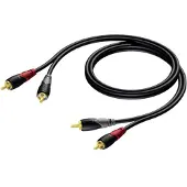Procab CLA800 2x Cinch Male - 2x Cinch Male 3 Meter Av-Kabel