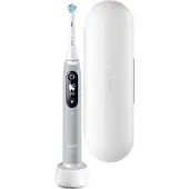 Oral-B iO Serie 6, Erwachsener, Vibrierende Zahnbürste, Tägliche Pflege, Zahnfleischpflege, Sensibel, Whitening, Grau, Rund, Akku